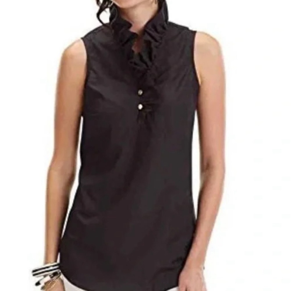 Mudpie ruffled sleeveless tunic top. Size small.